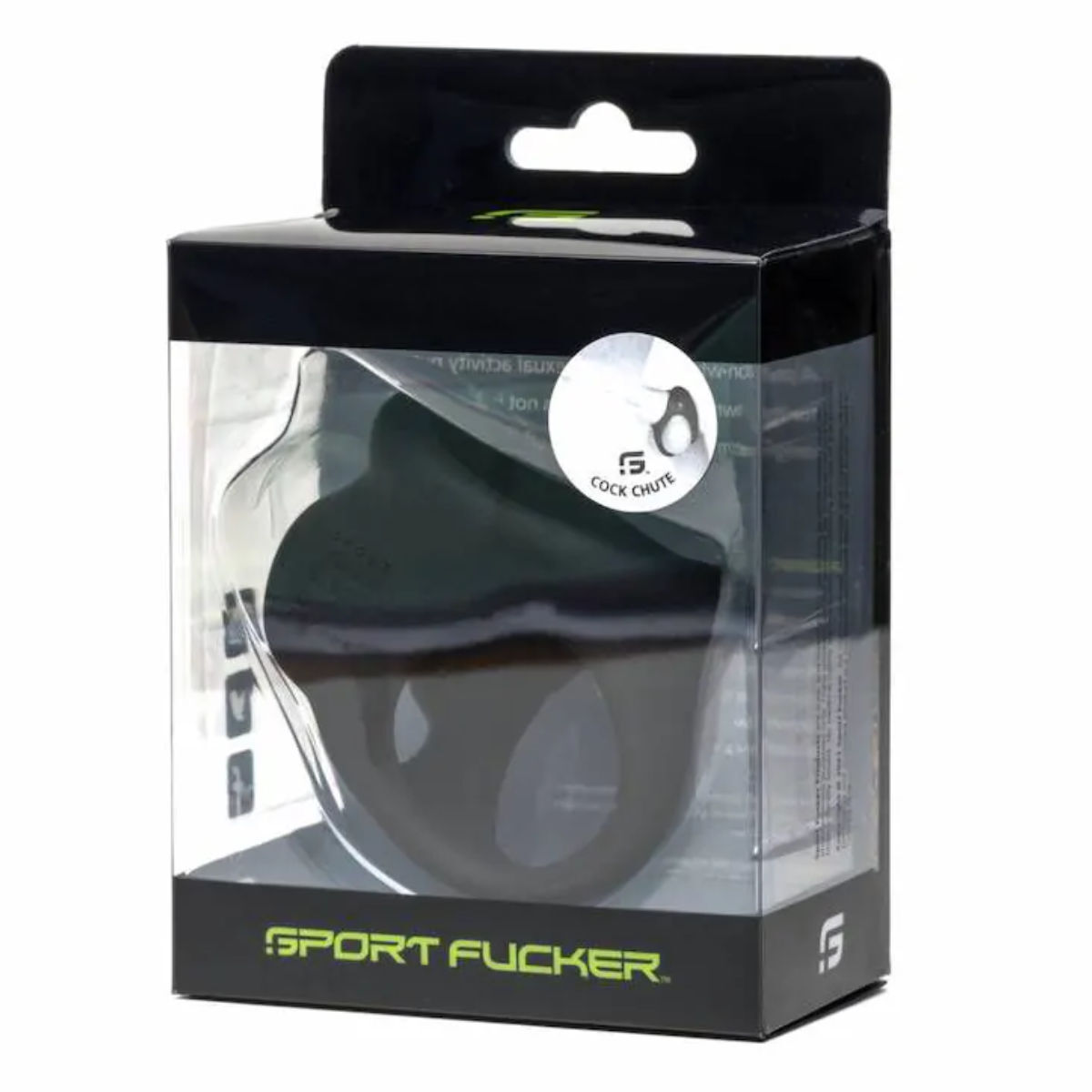 Liquid Silicone Cock Chute - Black