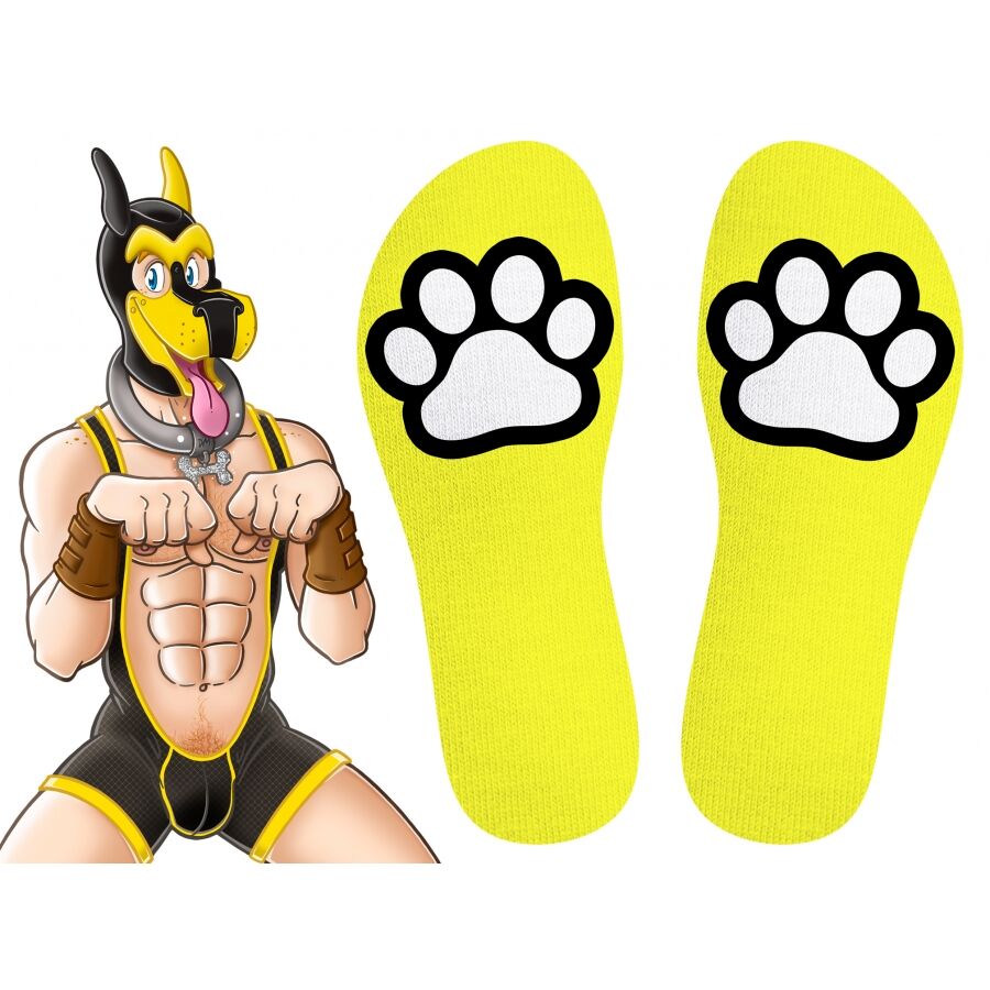 Kinky Puppy Socks - Neon Yellow, image 2