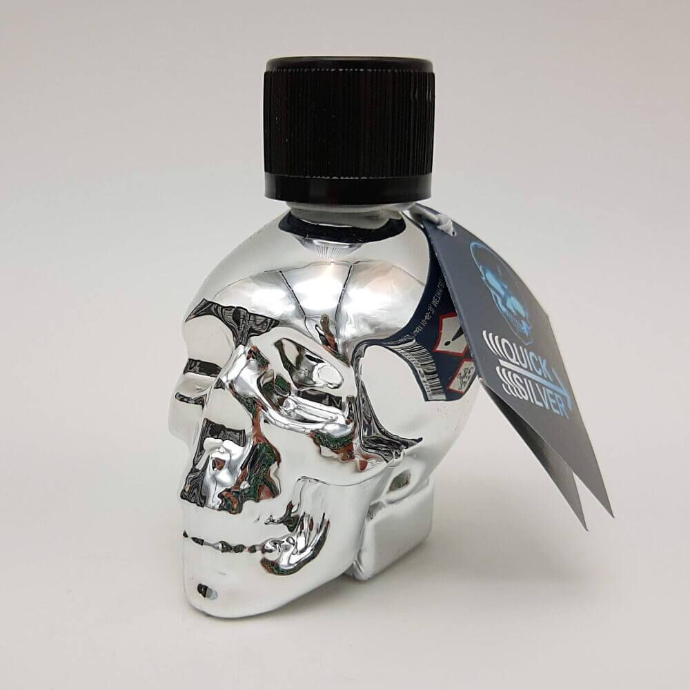 QuickSilver Skull Glass Bottle, image 6