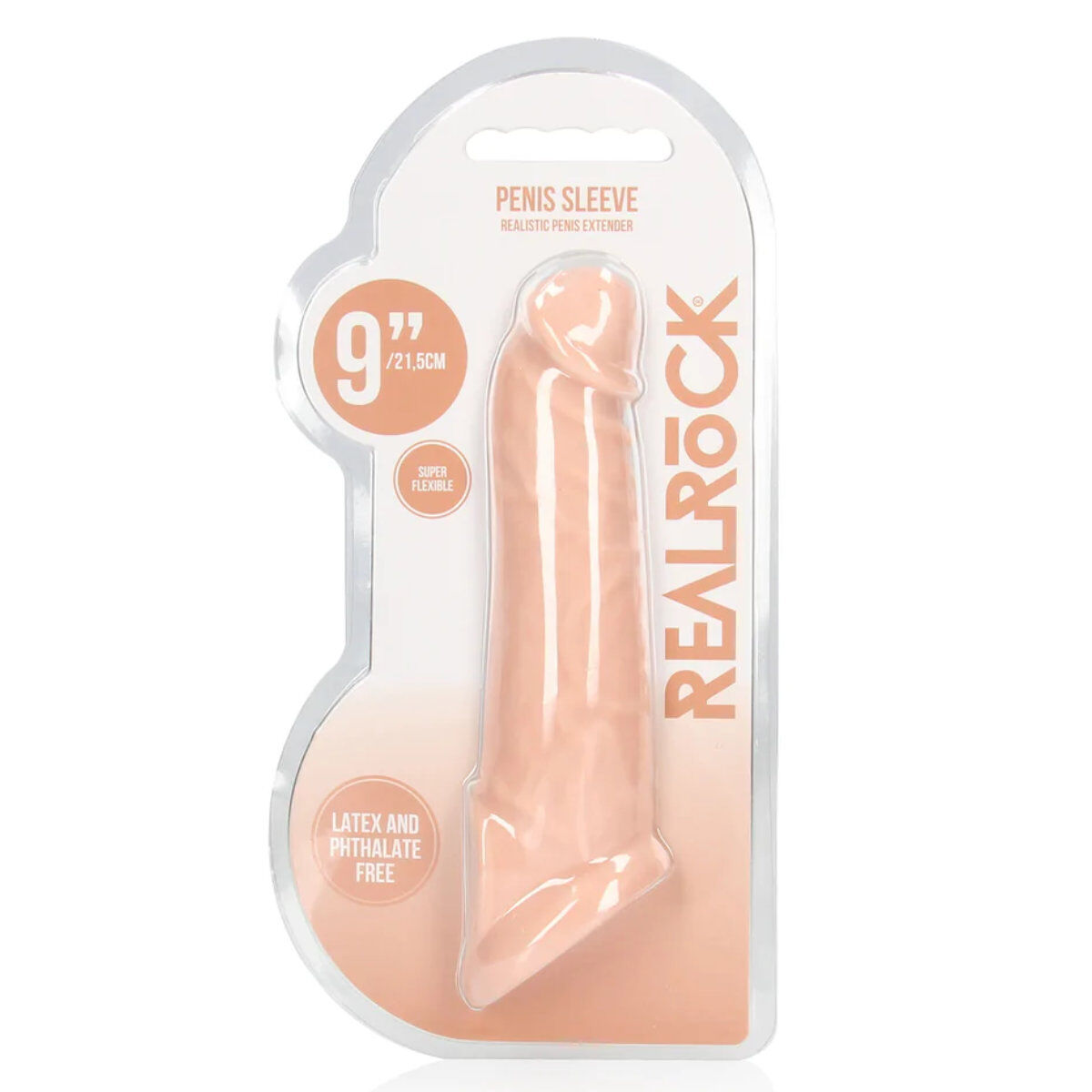 Penis Sheath 9" Light Skin Tone, image 2