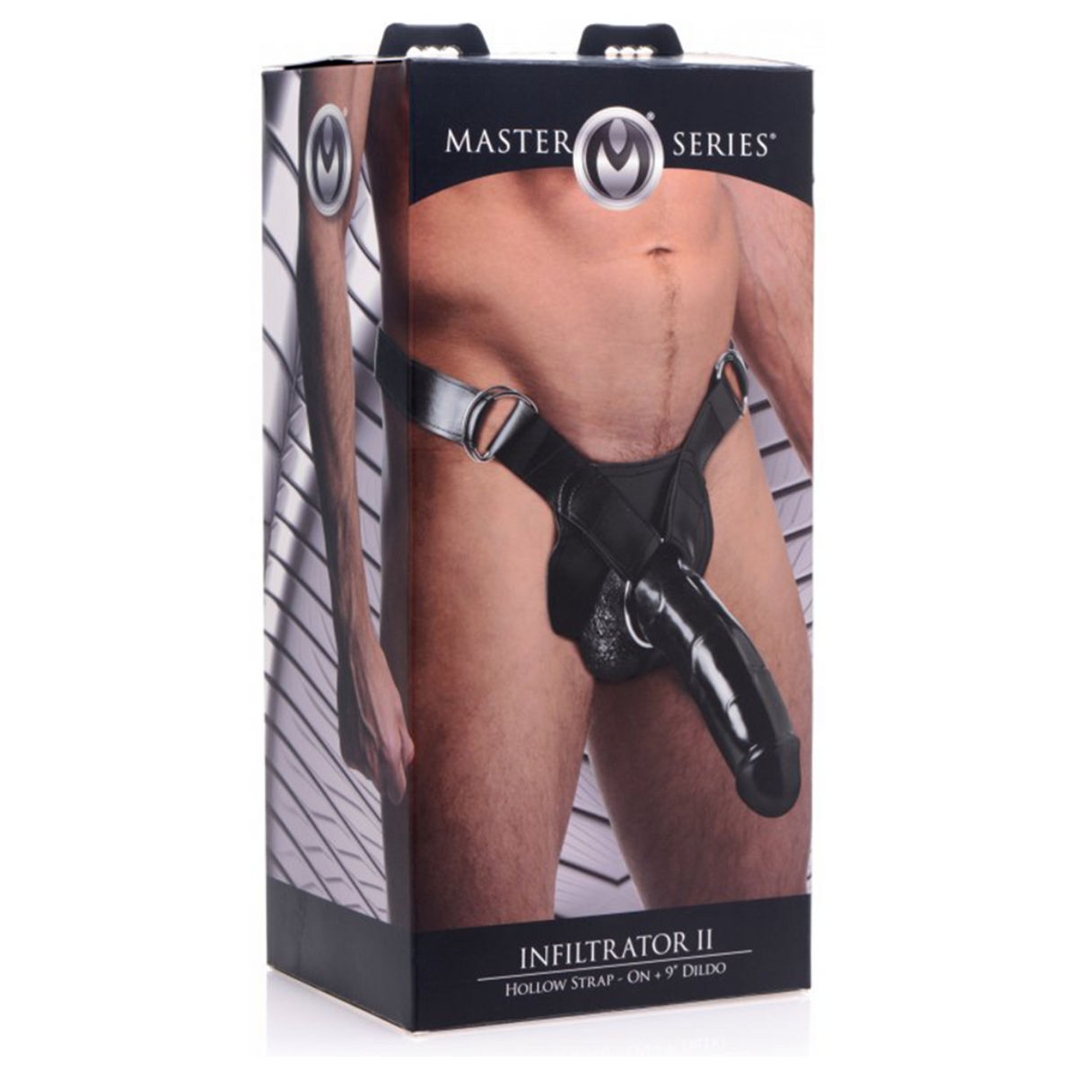 Infiltrator II Hollow Strap On 9" Black, Bild 2