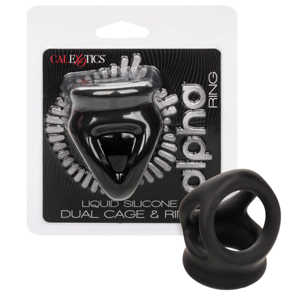 Alpha Dual Cage Cock & Ball Ring Alpha Dual Cage Cock & Ball Ring