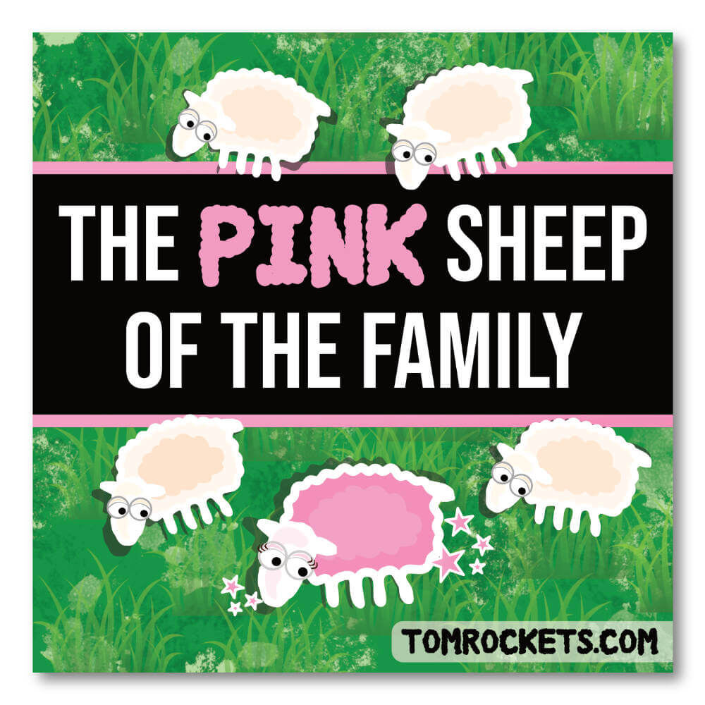 Sticker - Pink sheep of the Family Sticker - Pink sheep of the Family