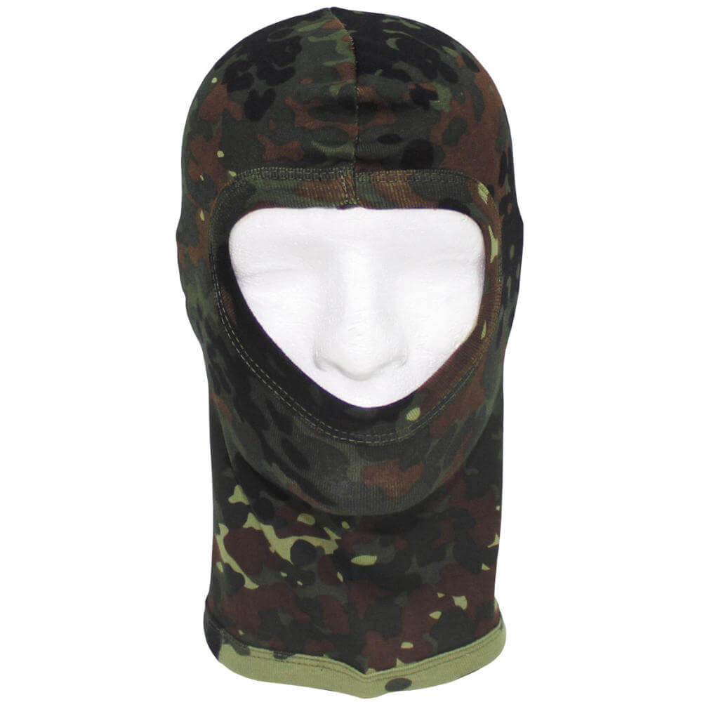Balaclava Fetisch Maske - Flecktarn Wide Open