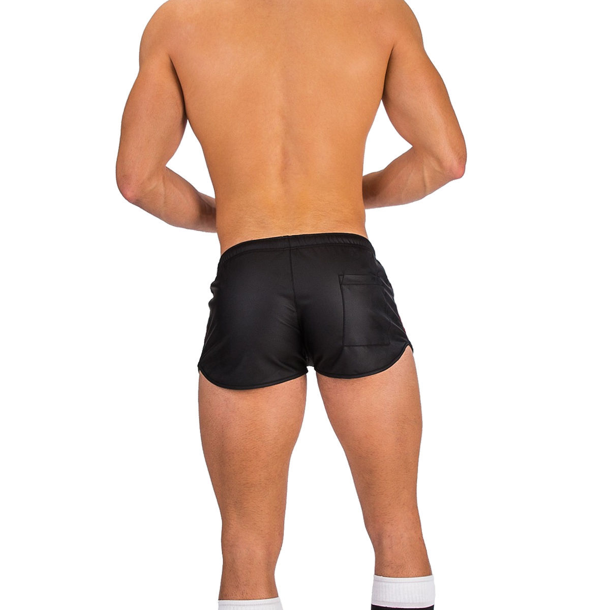 Barcode Shorts Byron - Black Red S, Bild 4