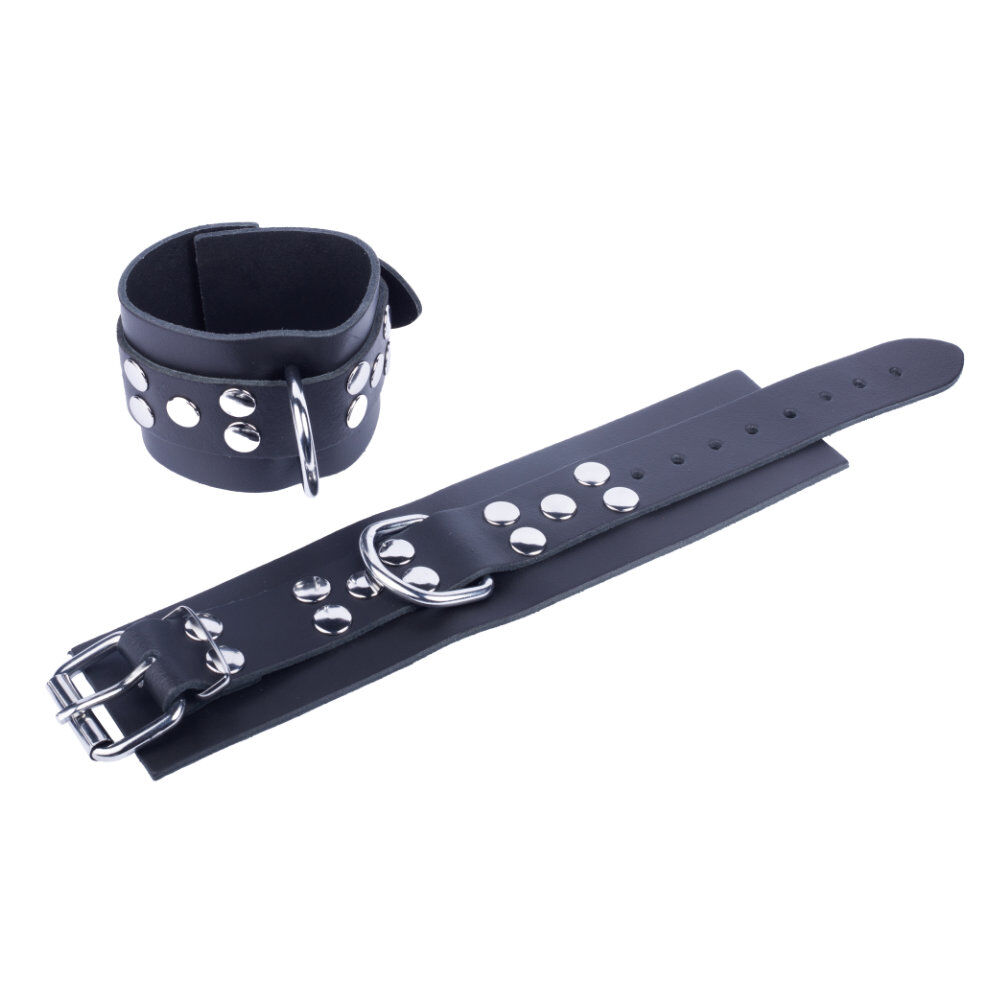 Leder Handschellen Black, Bild 2