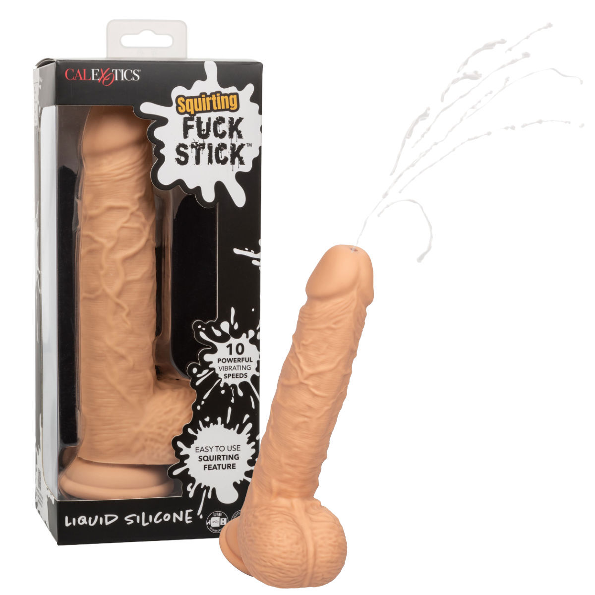 Squirting Vibr Fuck Stick - Light Skin Tone Squirting Vibr Fuck Stick - Light Skin Tone