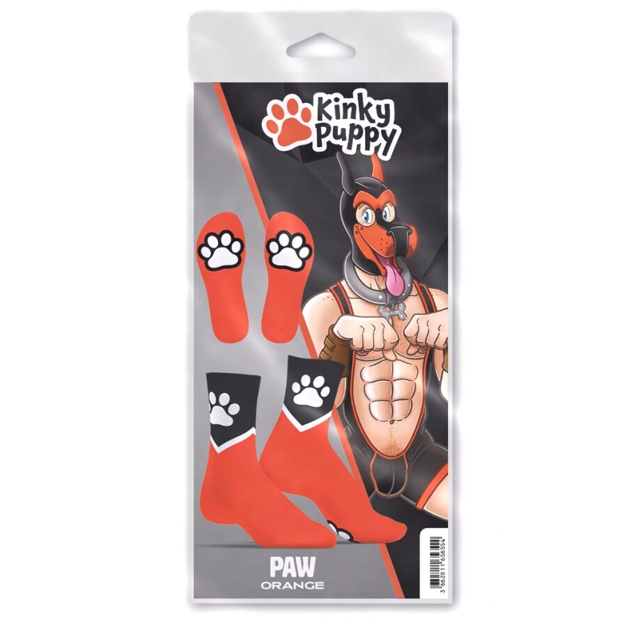 Kinky Puppy Socks - Neon Orange, image 3