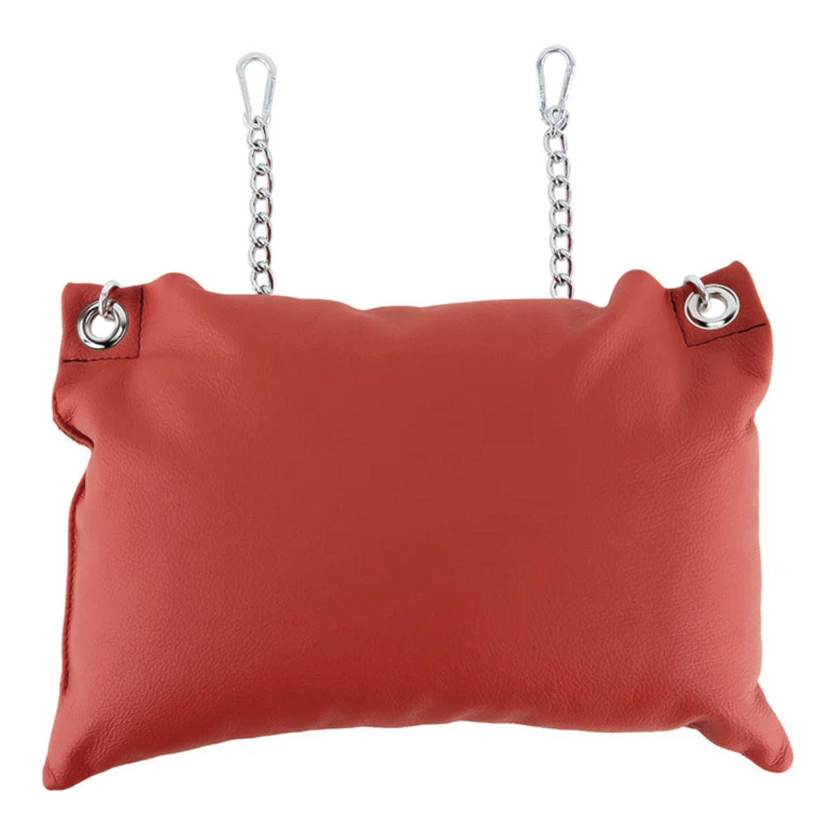 Red Sling Leather Pillow