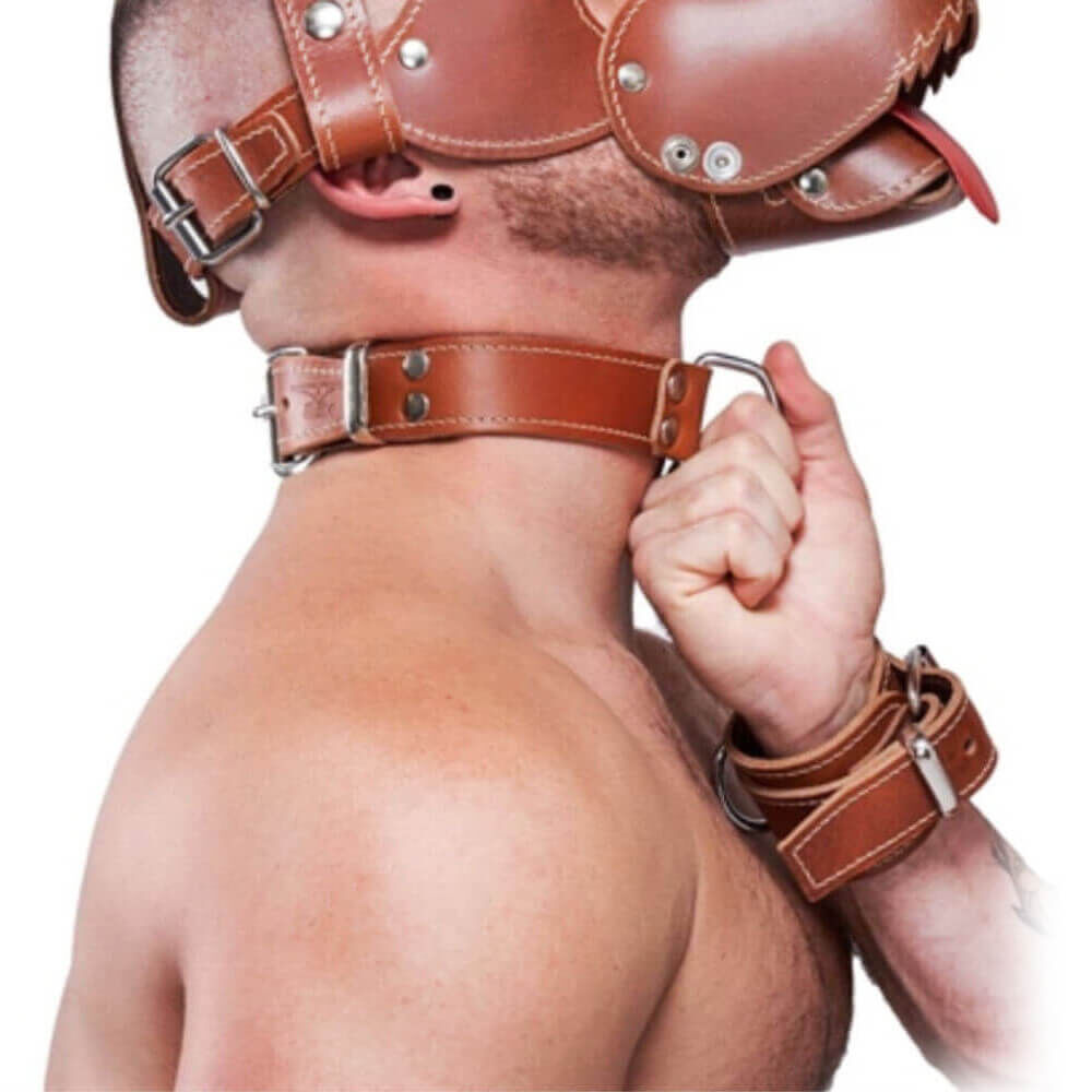 Leather Collar brown Leather Collar brown