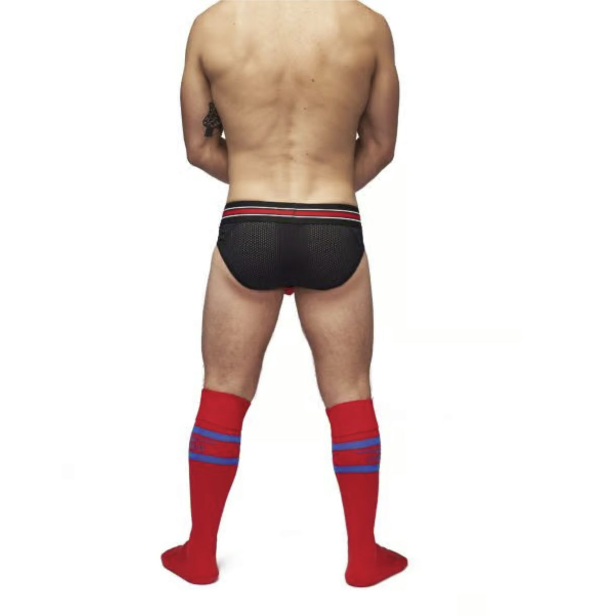 Mister B Football Socks Red/Blue 38 - 41, Bild 3
