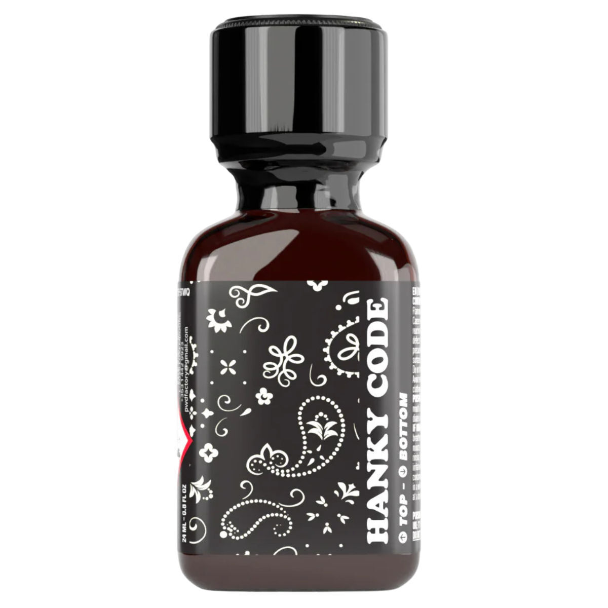 Hanky Code Poppers Black XL Hanky Code Poppers Black XL