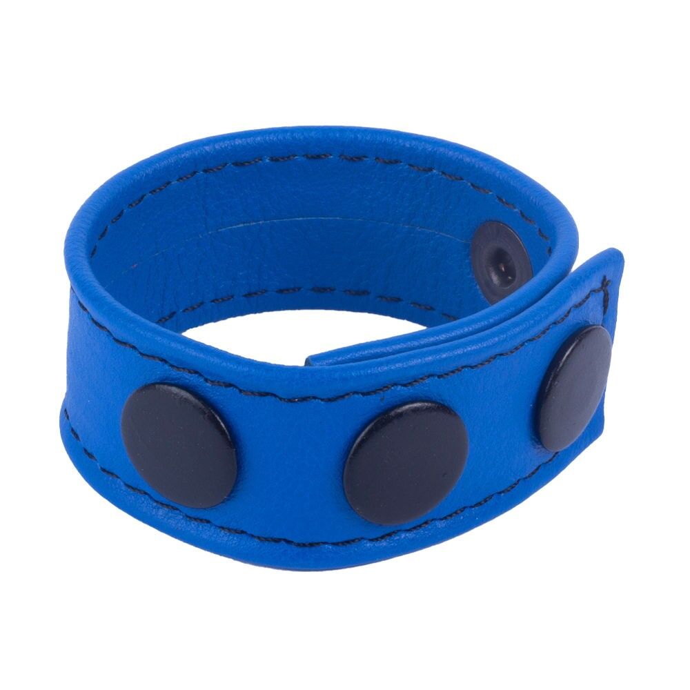 Leather Cockring Blue Leather Cockring Blue