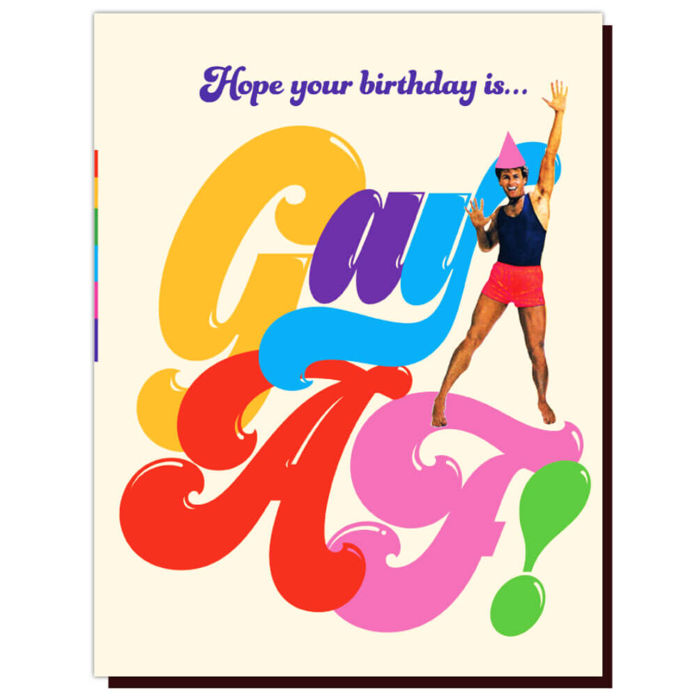 Birthday Card Gay AF Birthday Card Gay AF