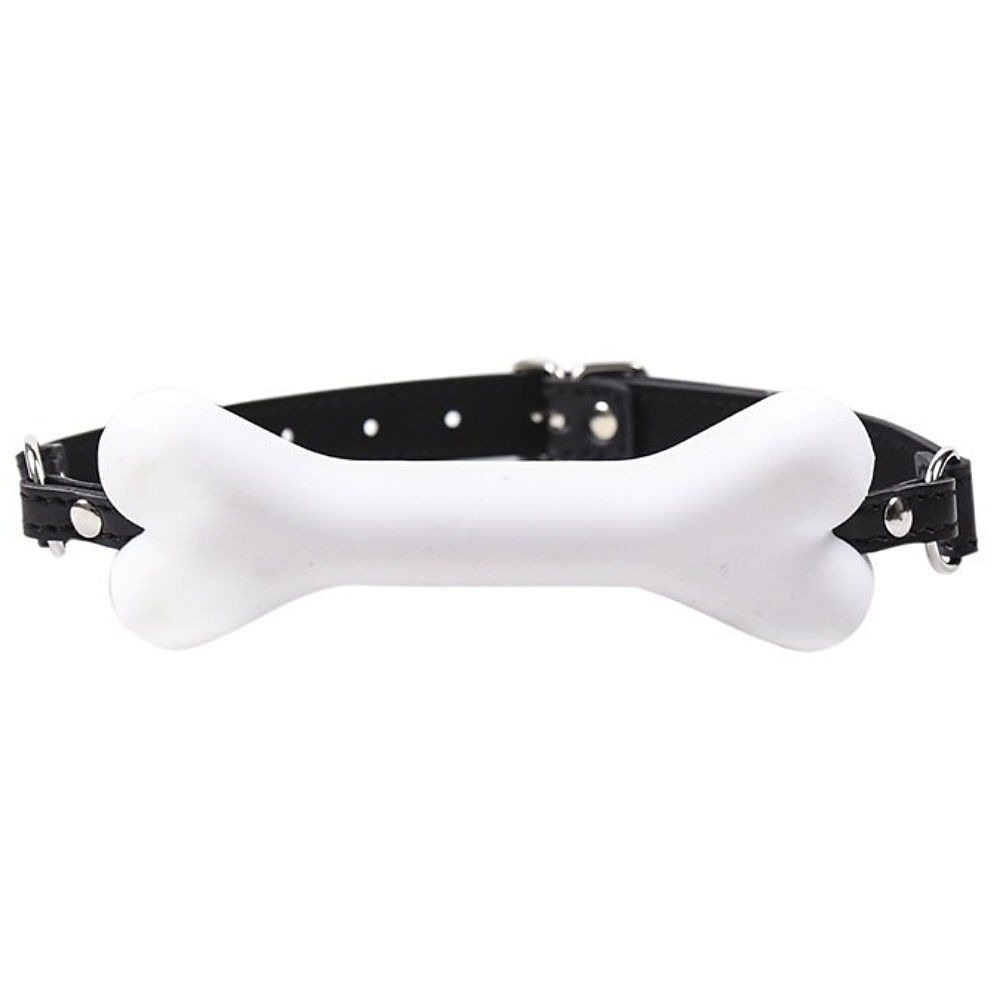 Woof - Knochen-Knebel weiß, Bild 3