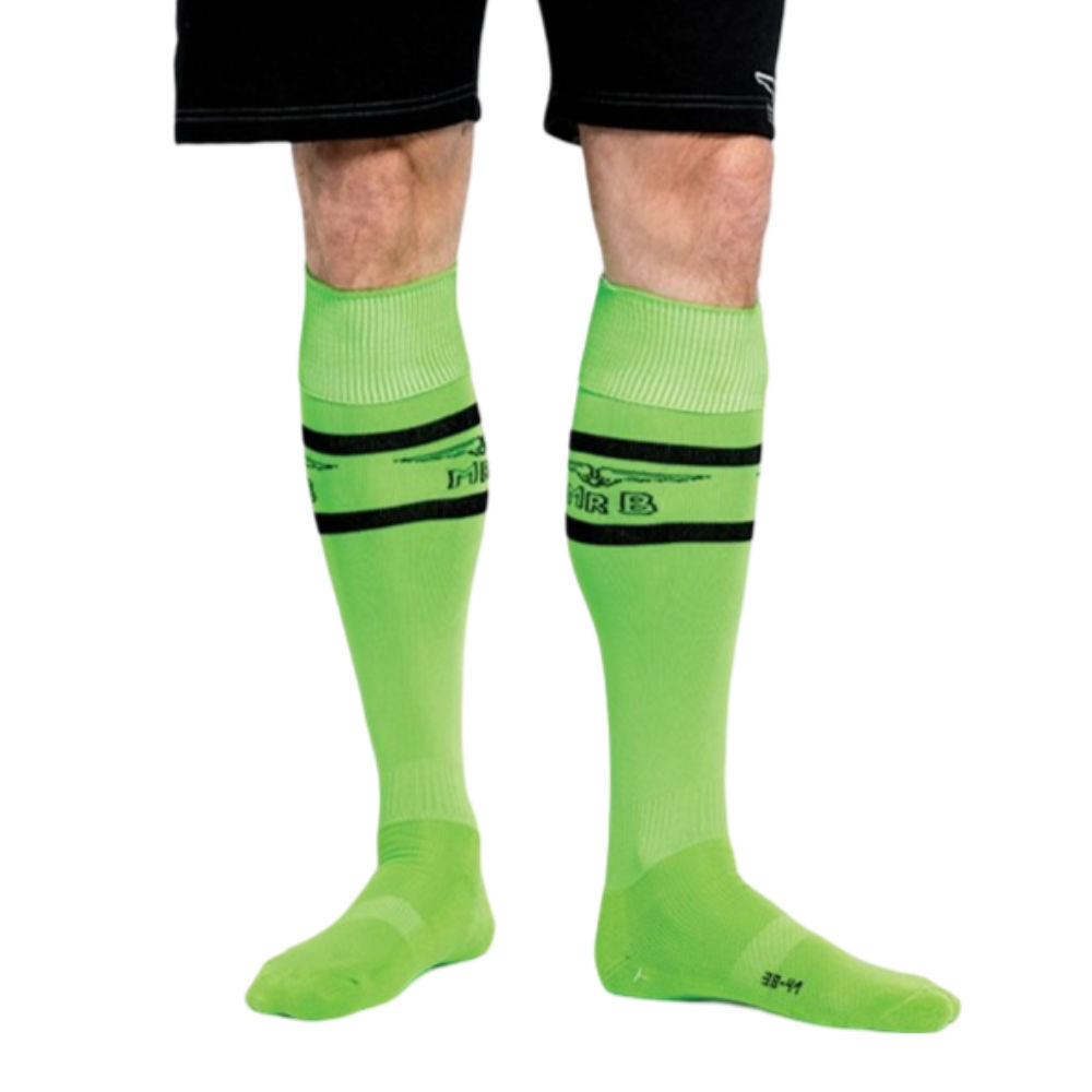 Mister B URBAN Football Socks with Pocket neon green 38 - 41, Bild 2