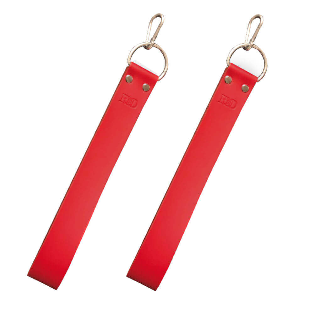 Rote Sling Leder Fuß- & Schenkelschlaufen Rote Sling Leder Fuß- & Schenkelschlaufen