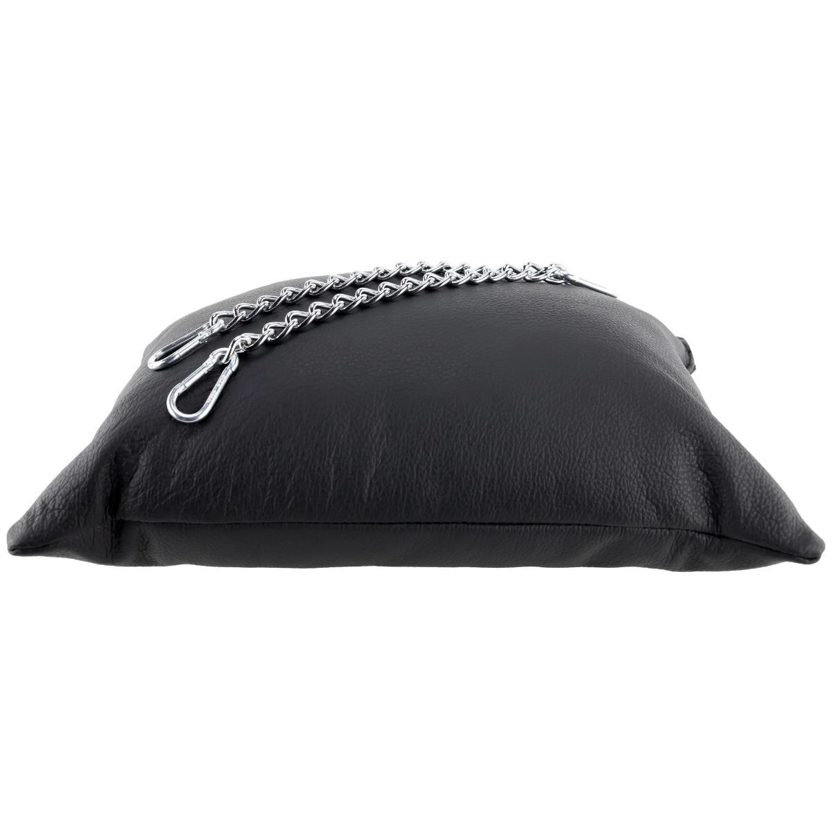 Schwarzes Sling Leder-Kissen, Bild 4