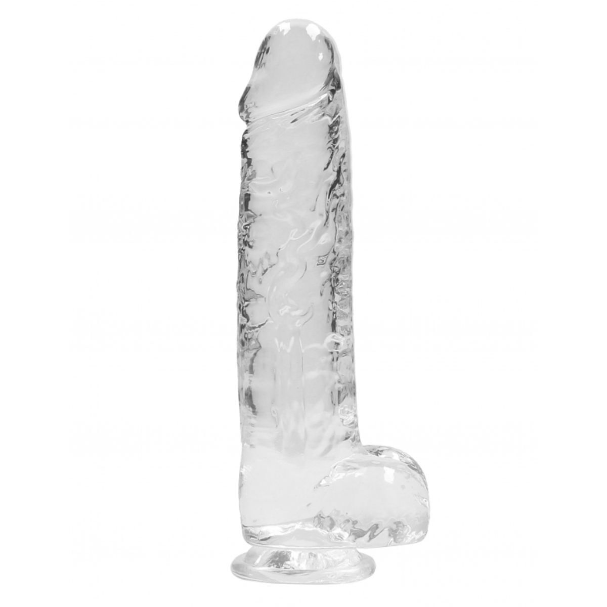 RealRock Crystal Clear Dildo 9"