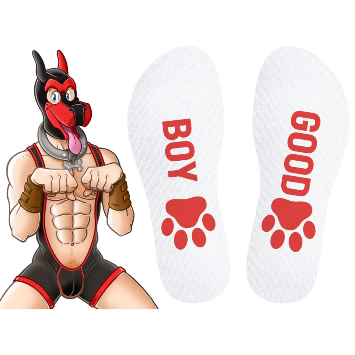 SneakXX Socks - Good Boy Red, Bild 2