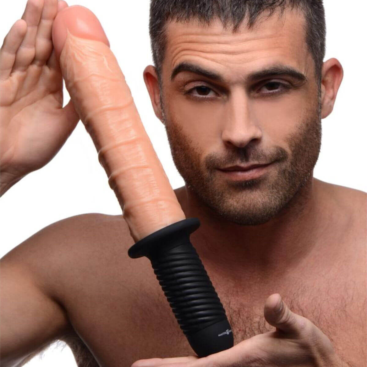 XR Brands - Onslaught 13 Mode XL Flesh Dildo - Beige, image 3