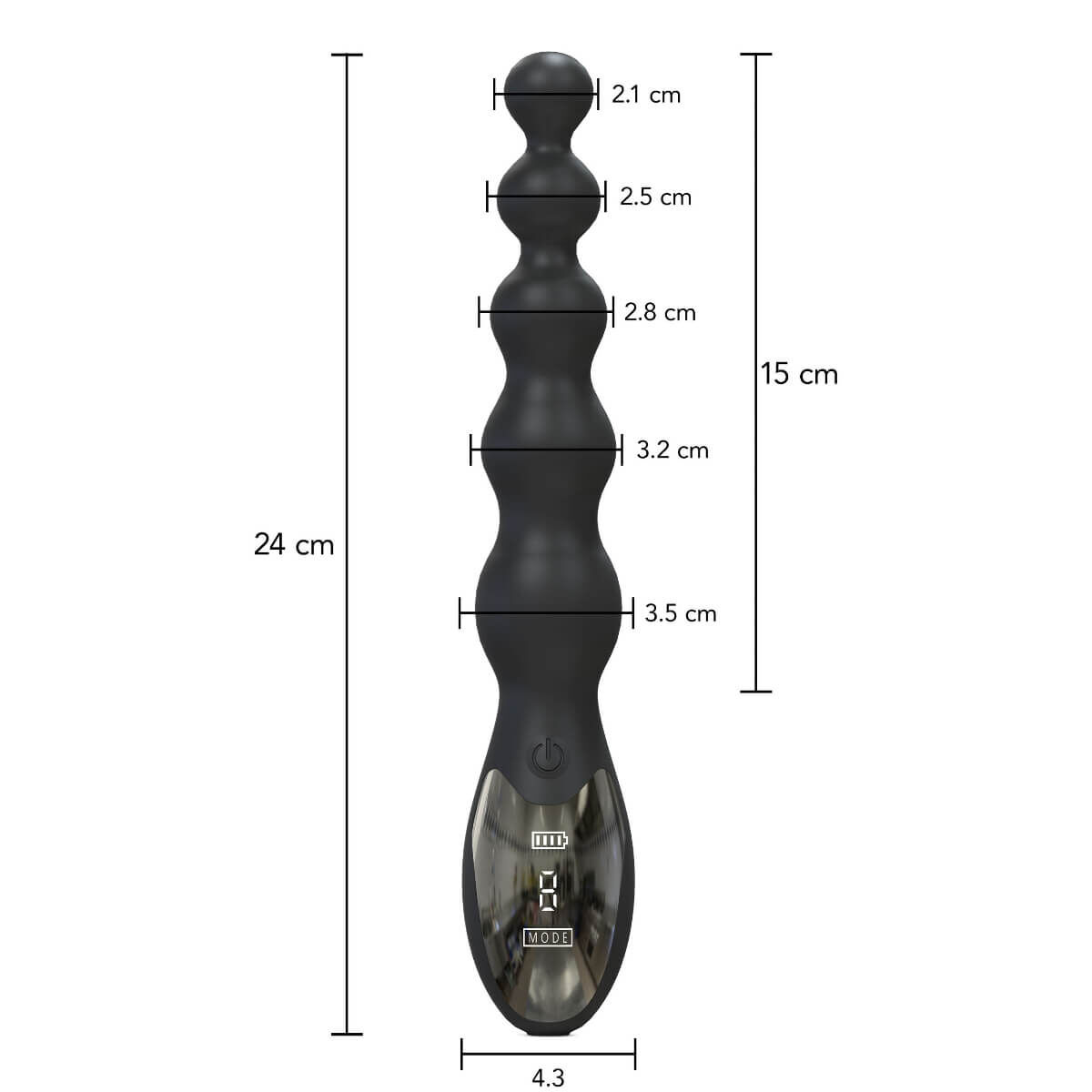 Hidden Desire Beaded Power Vibrator, image 4