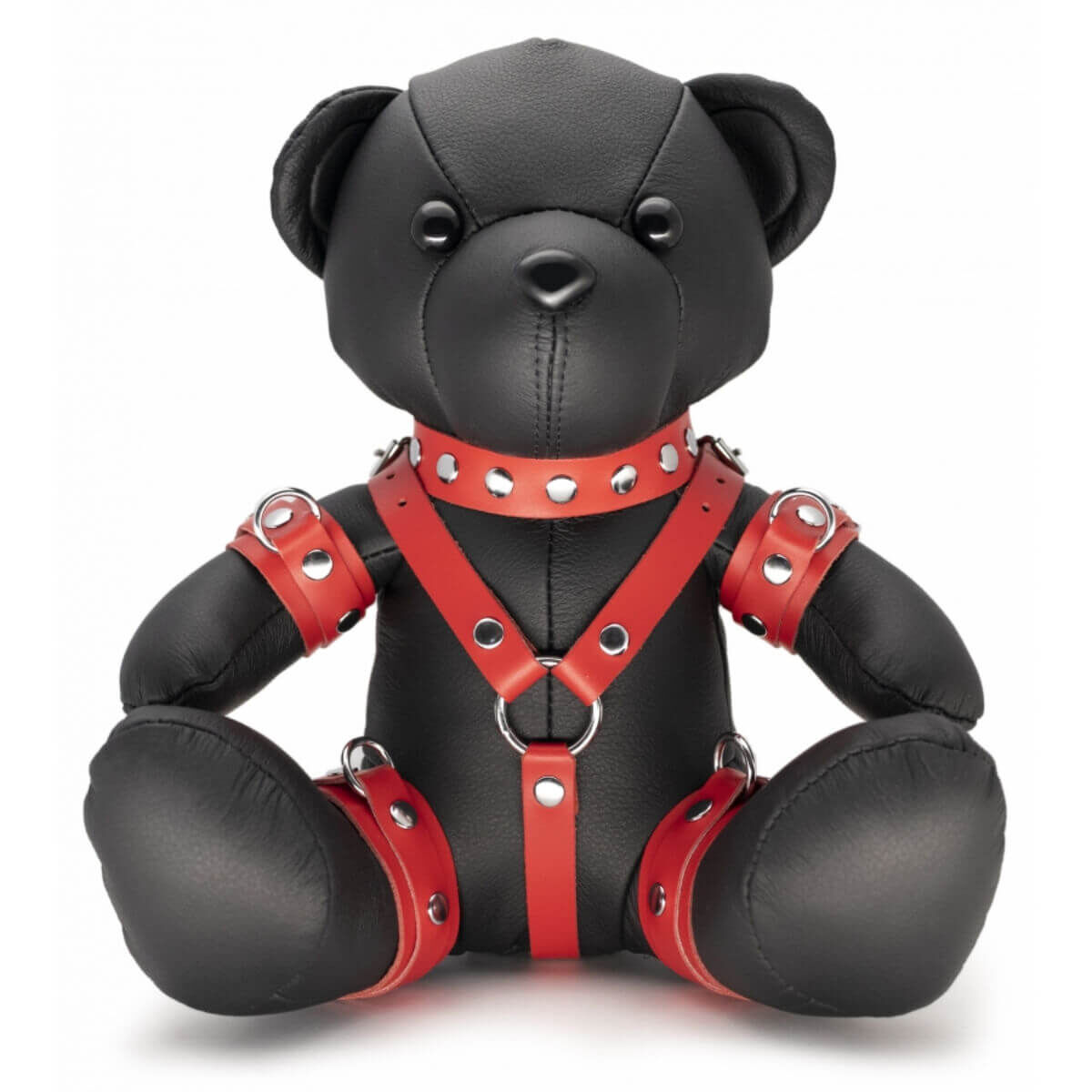 Eddy The BDSM Teddy | Red Harness