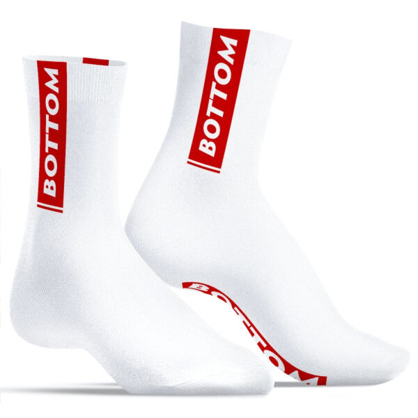 SneakXX Red Stripe Socks - Bottom | Hot Candy English