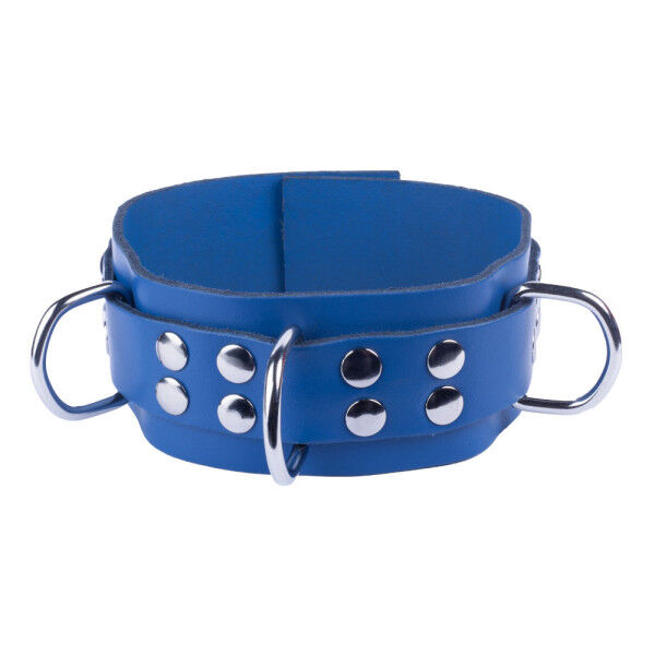 Leather Collar Blue | Hot Candy