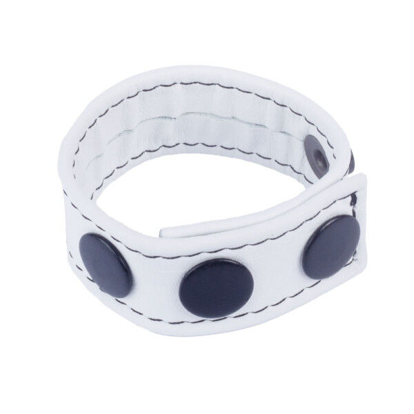 Leather Cockring White | Hot Candy