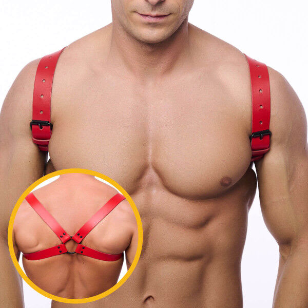 The Red Shoulder Harness - Red | Tom Rockets