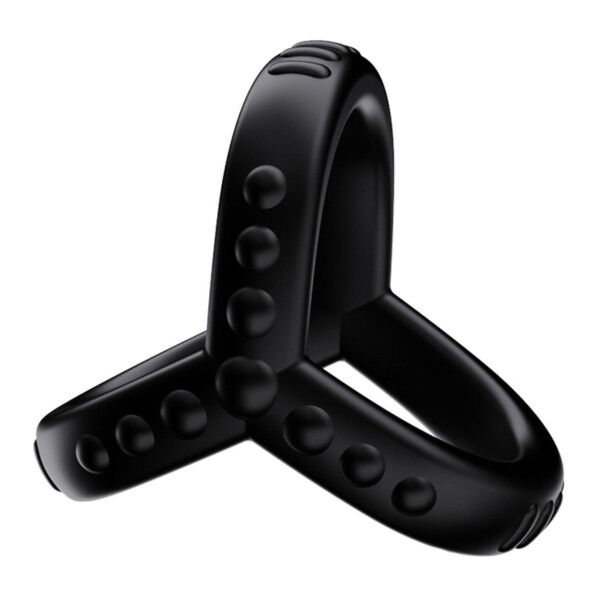 Soft Cock & Ball Ring Fully Black | Tom Rockets