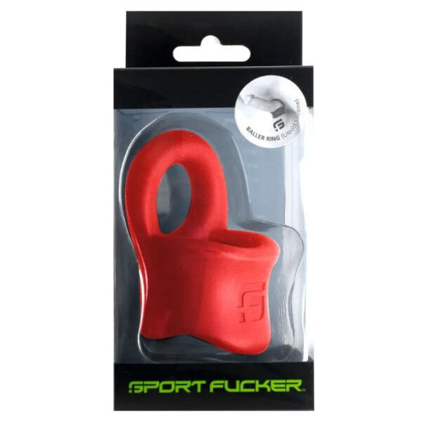 Liquid Silicone Baller Ring Red | Hot Candy