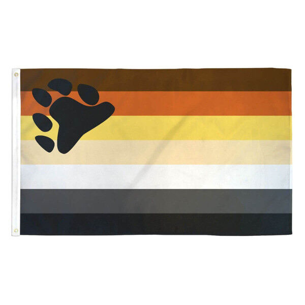 Bear Pride Flag with eyelets 90x150 cm | Tom Rocket's