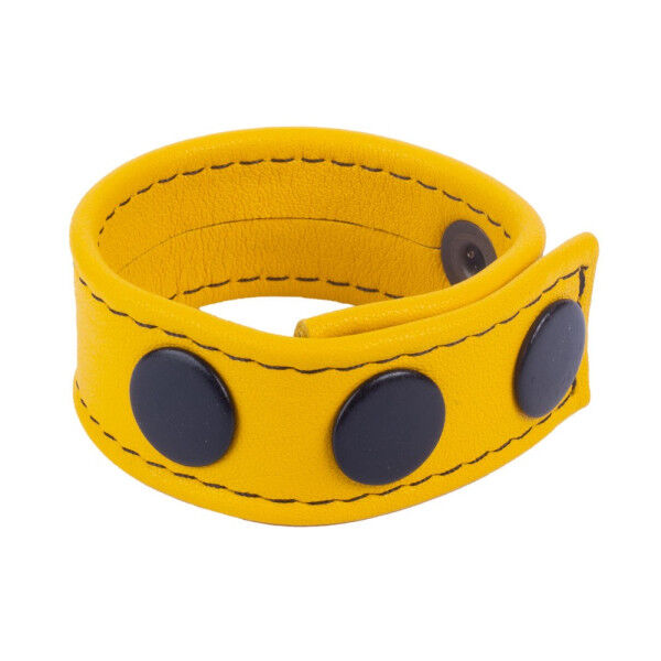 Leather Cockring Yellow | Hot Candy