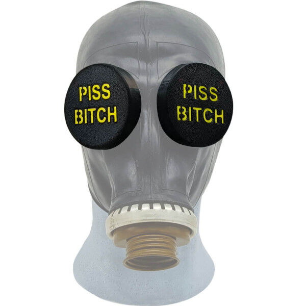 Gas Mask Rubber Clips - PISS BITCH | Hot Candy