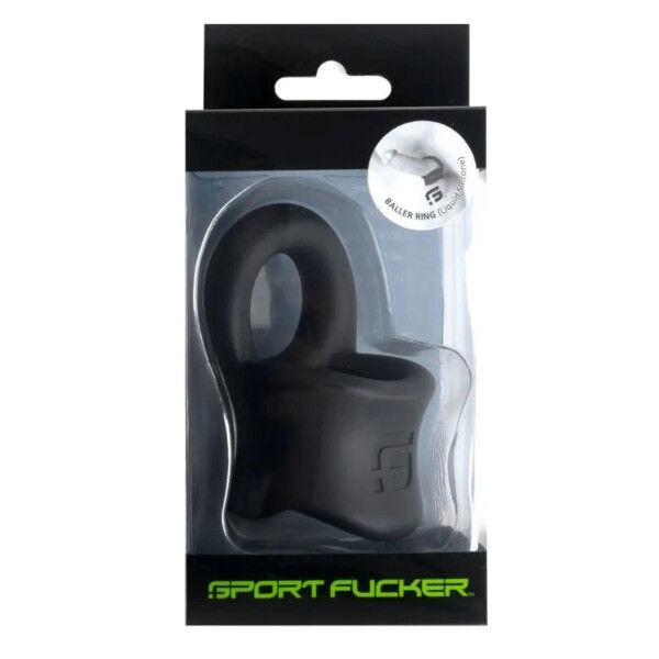 Liquid Silicone Baller Ring Black | Hot Candy
