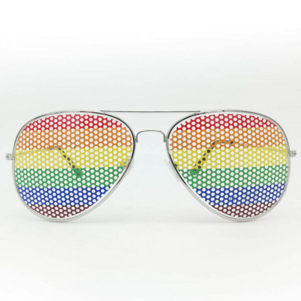 Rainbow Sunglasses Flag - Grid | Hot Candy English