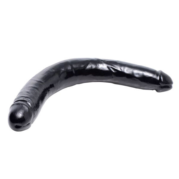 Realistic Thick Double Dildo 17,5" Black | Tom Rockets