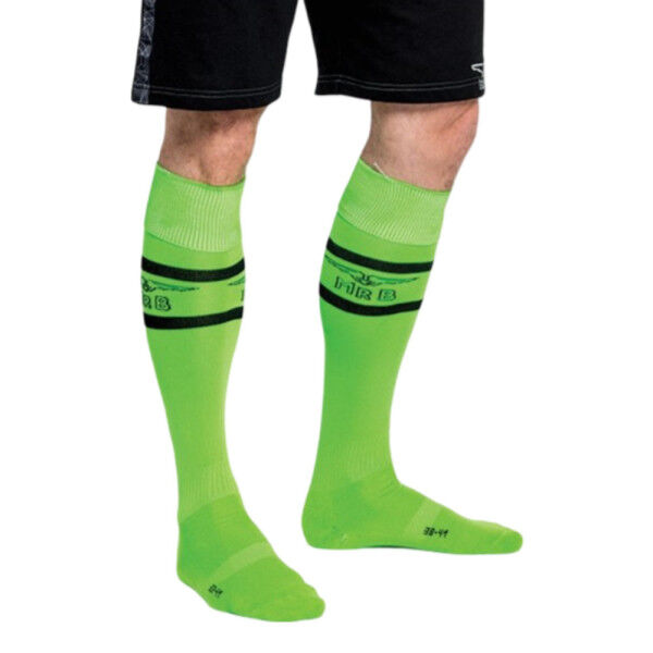 Mister B URBAN Football Socks Neon Green | Tom Rockets