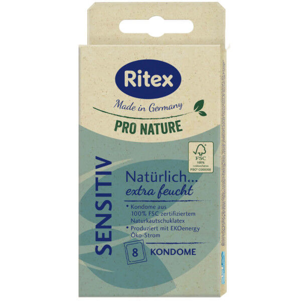 Ritex Pro Nature Sensitiv 8 Condoms | Hot Candy English