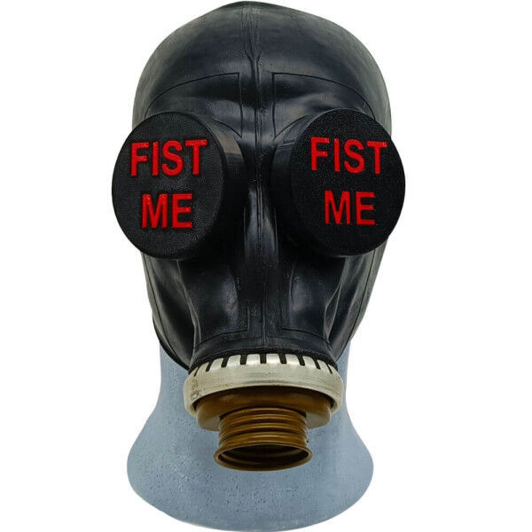Gas Mask + Clips Komplettset - FIST ME (Black) | Tom Rockets