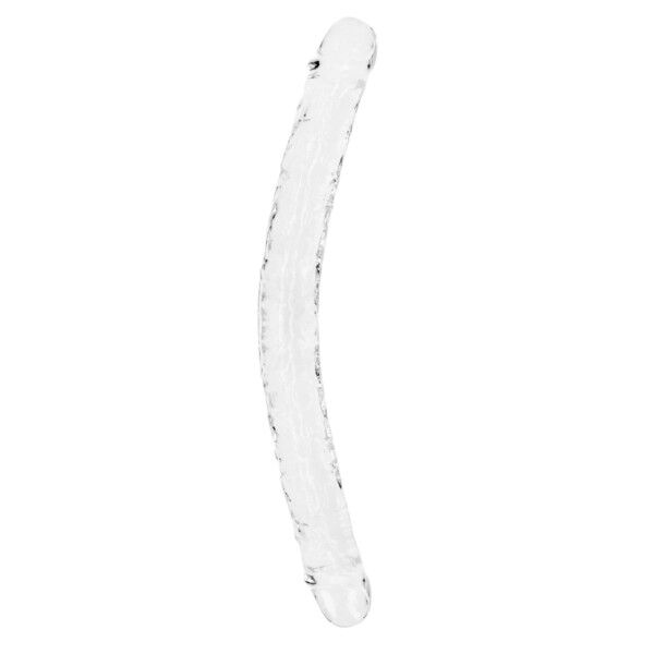 RealRock Crystal Clear Double Dildo 18" | Tom Rockets