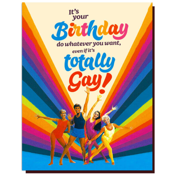 Geburtstagskarte Totally Gay Birthday | Tom Rockets