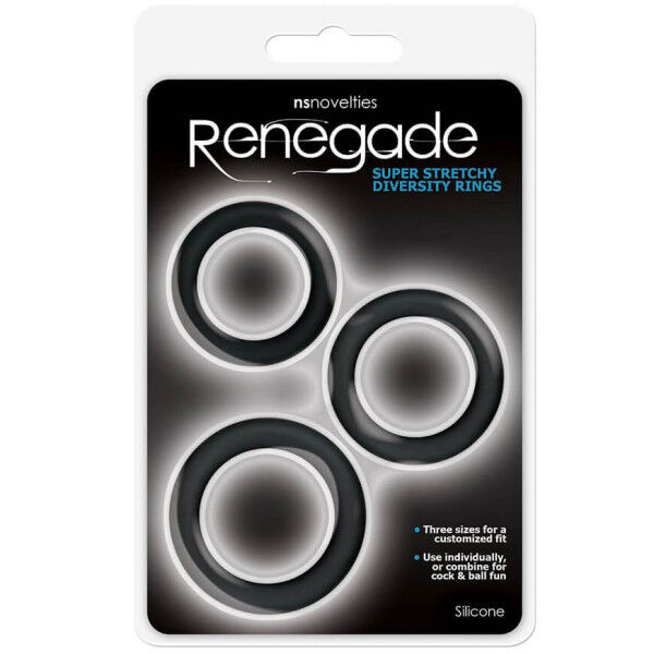 Renegade Cock Ring 3 Pcs | Hot Candy English
