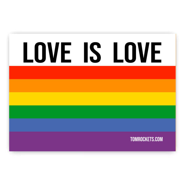 Sticker - Love is Love (Flag) | Tom Rockets