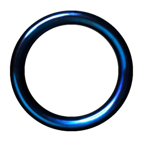 Blue Adonized Steel Ring | Hot Candy English