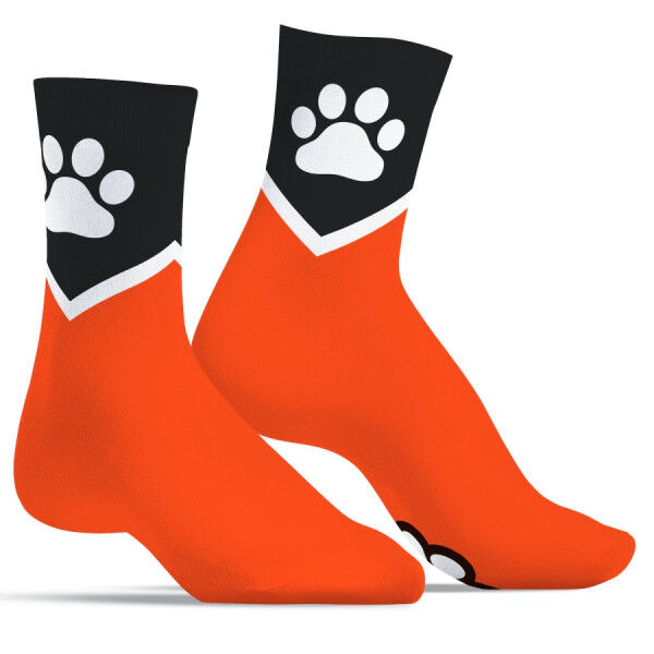 Kinky Puppy Socks - Neon Orange | Tom Rocket's