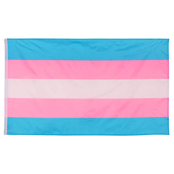 Transgender Pride Flag with eyelets 90x150 cm | Tom Rocket's