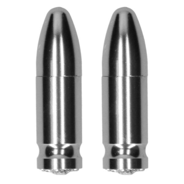Magnetic Nipple Bullets Silver | Hot Candy